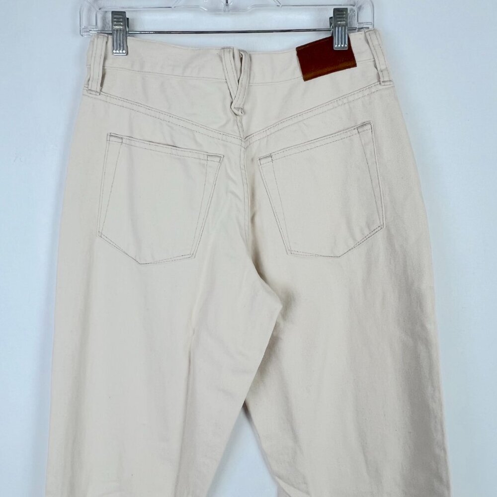 NWT J. Crew Slouchy Boyfriend Jean in Ecru Size 25 NEW - Picture 8 of 11